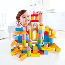 100 Bausteine aus Holz