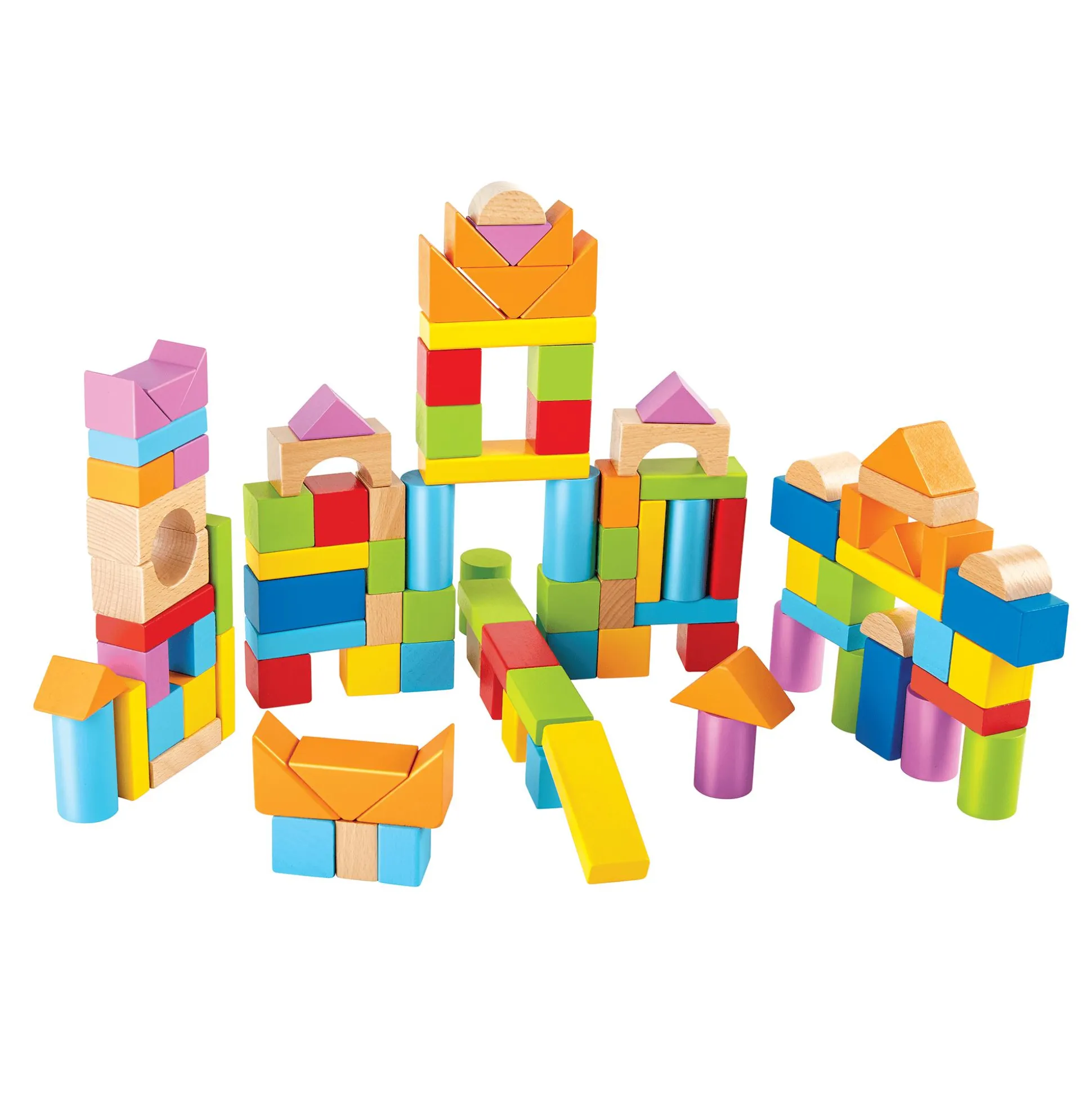 100 Bausteine aus Holz