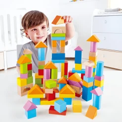 100 Bausteine aus Holz