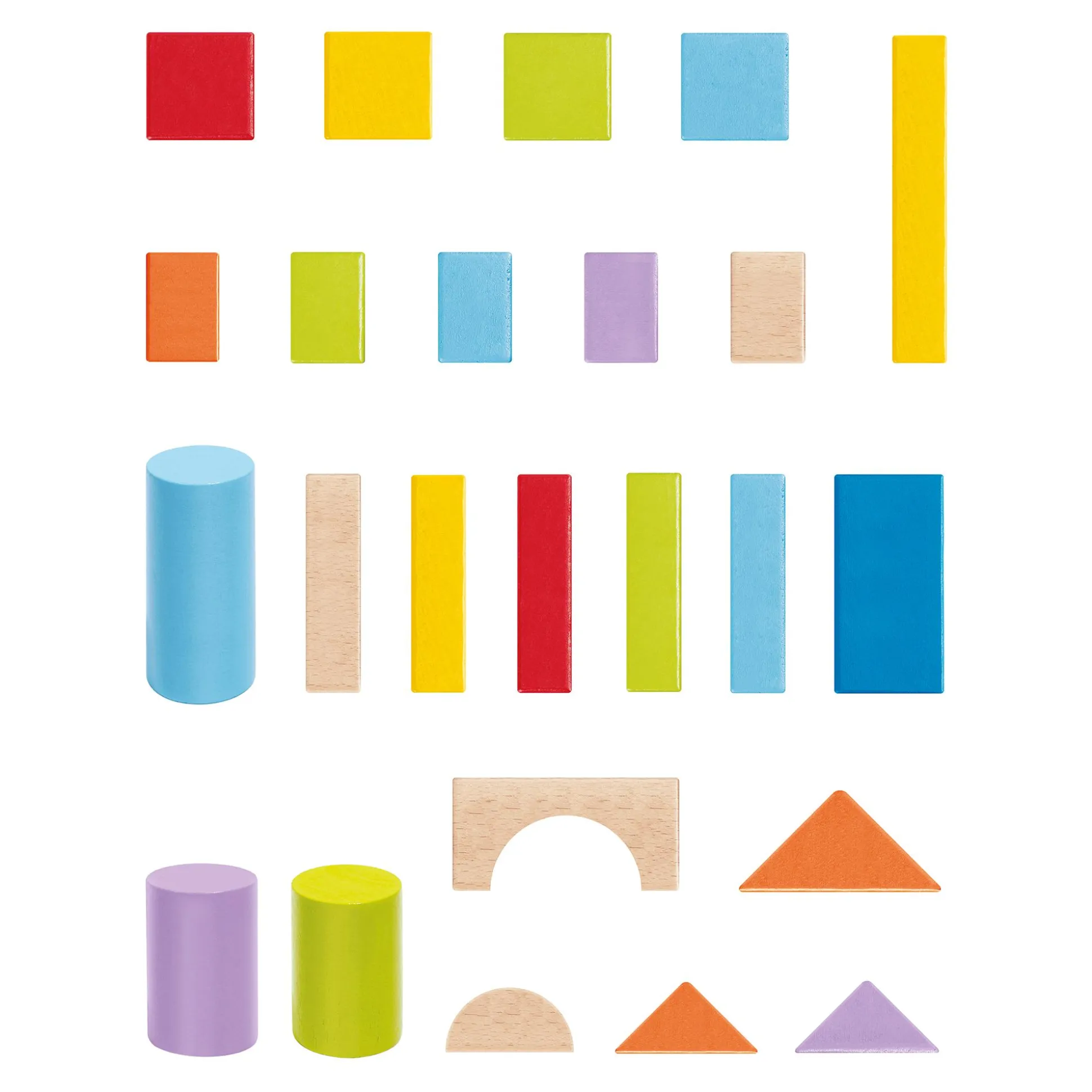 100 Bausteine aus Holz