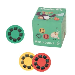 3 Disketten "Im Dschungel" für Projektionsleuchte