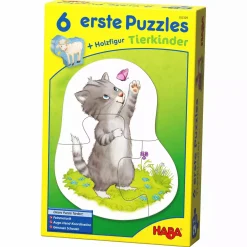 6 erste Puzzles – Tierkinder