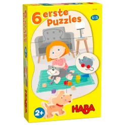 6 erste Puzzles Haustiere