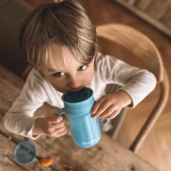 360 Grad Trinklernbecher Blau