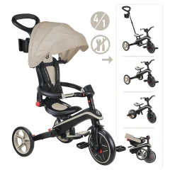 4 in 1 Explorer Trike Taupe faltbar