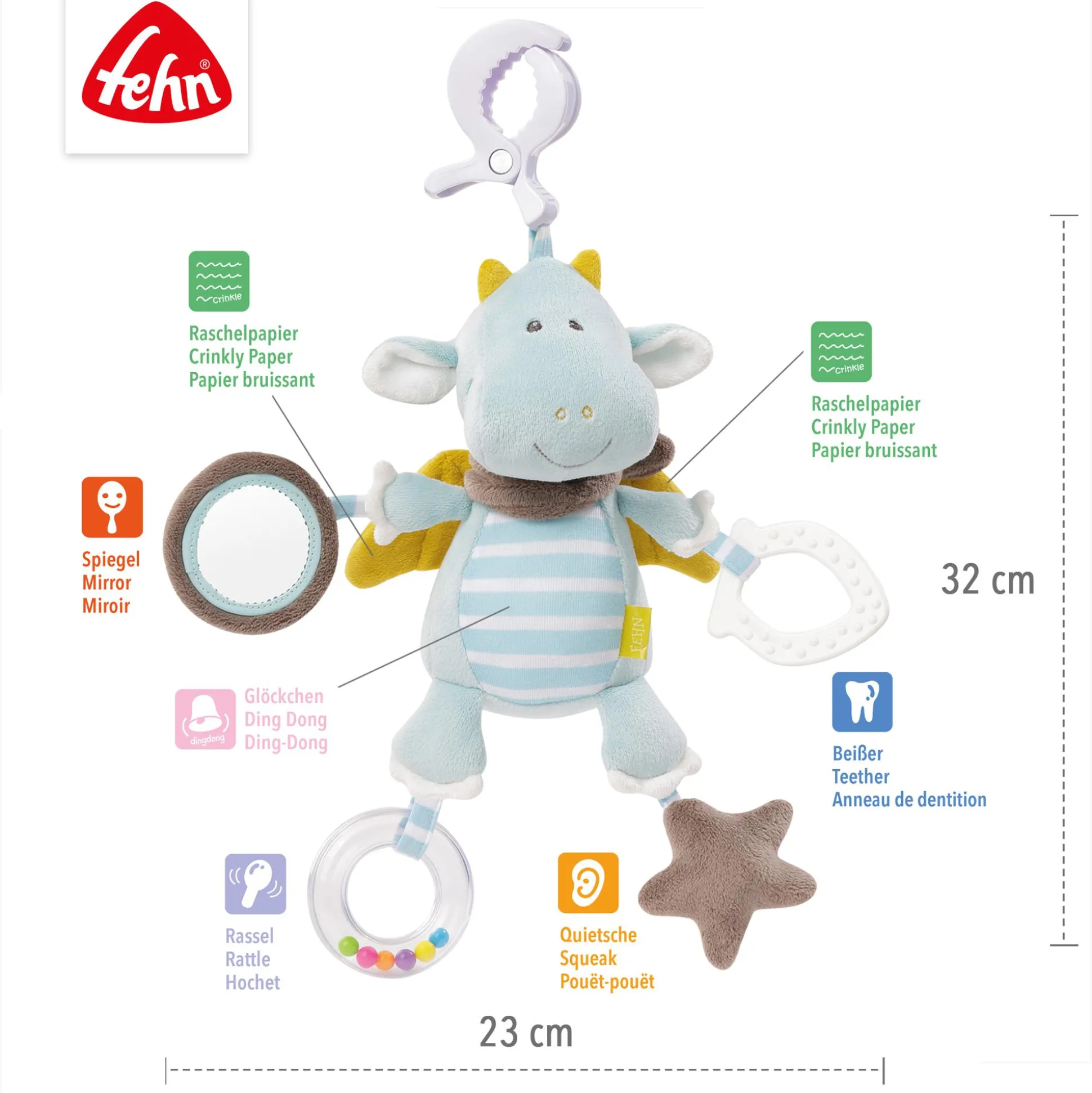 Activity-Drache mit Klemme