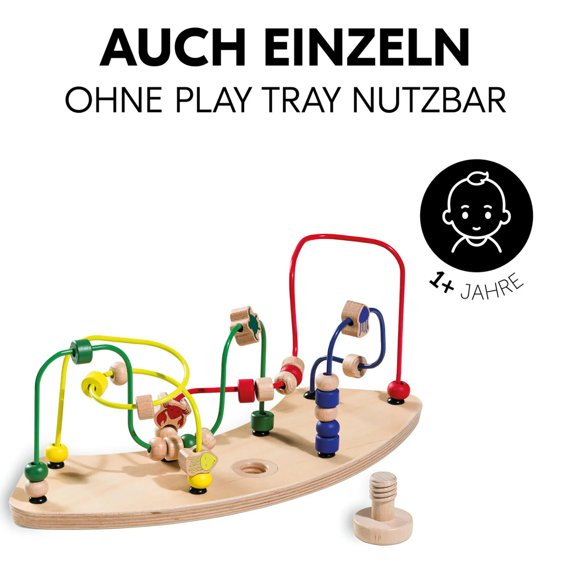 Alpha Play Moving Water Animals Holzaufsatz