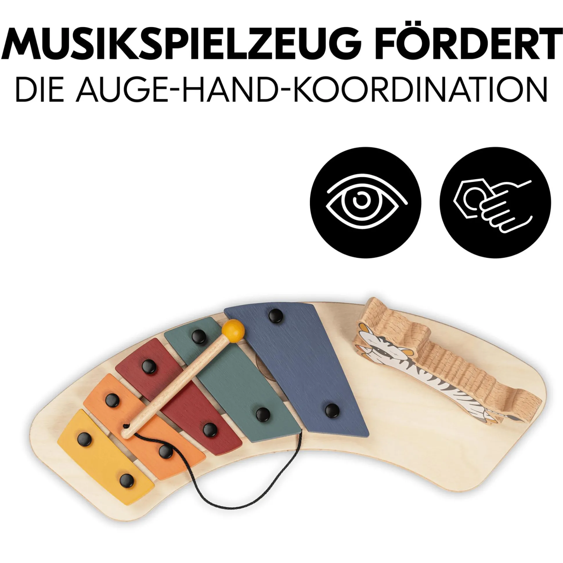 Alpha Play Music Zebra Holzaufsatz