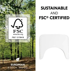 Alpha Wooden Tray White