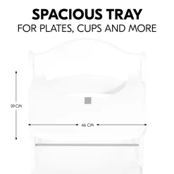 Alpha Wooden Tray White