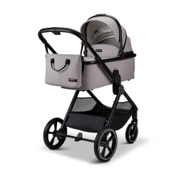 AURA 2 in 1 Kombi-Kinderwagen Stone mit Babyschale Cosmo 2.0