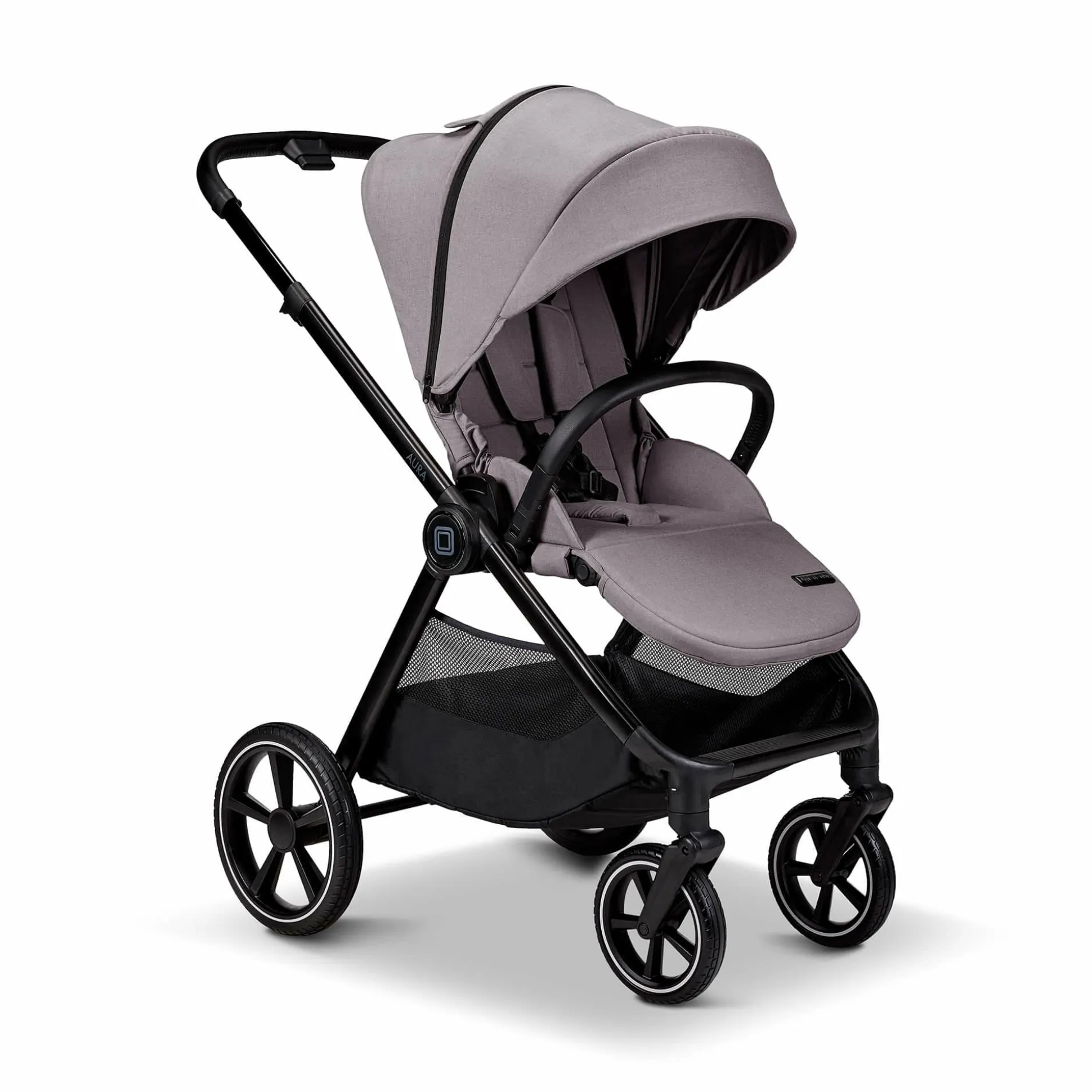 AURA 2 in 1 Kombi-Kinderwagen Stone mit Babyschale Cosmo 2.0