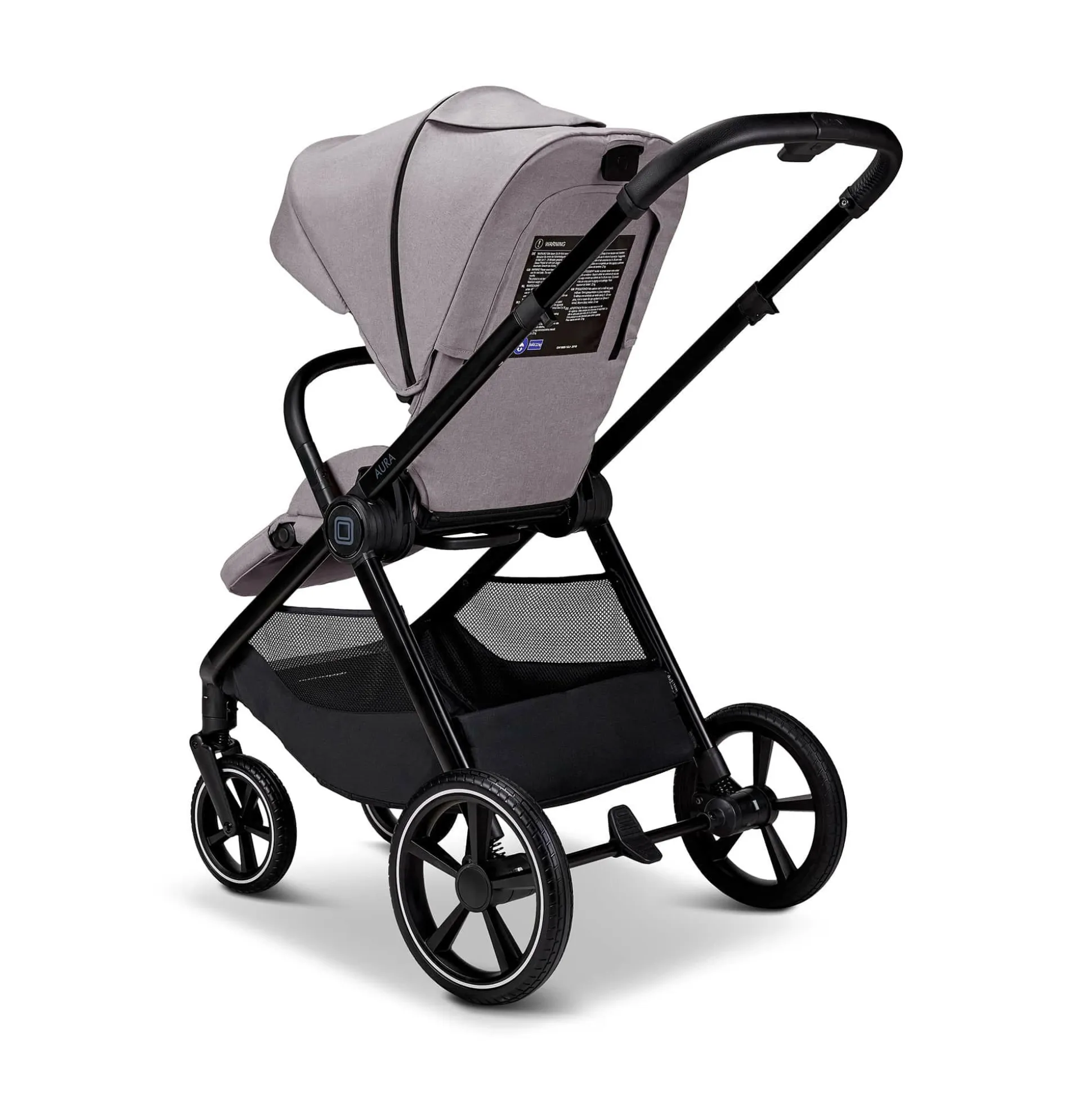 AURA 2 in 1 Kombi-Kinderwagen Stone mit Babyschale Cosmo 2.0