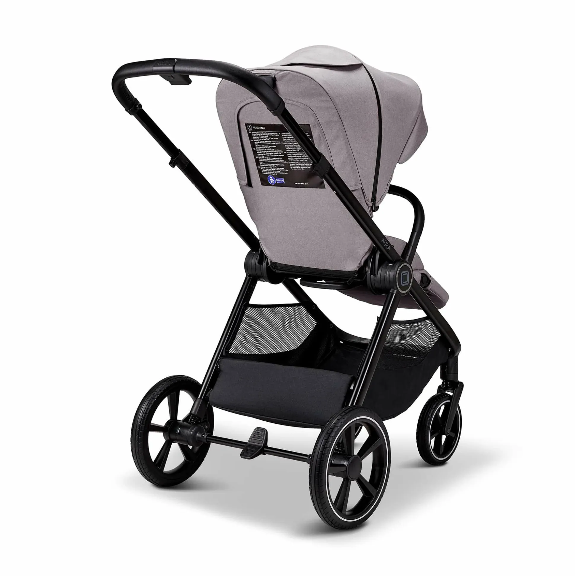 AURA 2 in 1 Kombi-Kinderwagen Stone mit Babyschale Cosmo 2.0