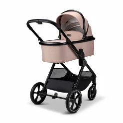 AURA 2 in 1 Kombi-Kinderwagen Sand mit Babyschale Cosmo 2.0