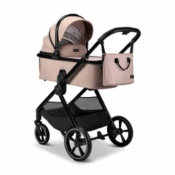 AURA 2 in 1 Kombi-Kinderwagen Sand mit Babyschale Cosmo 2.0