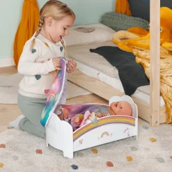 BABY born Regenbogen Bett