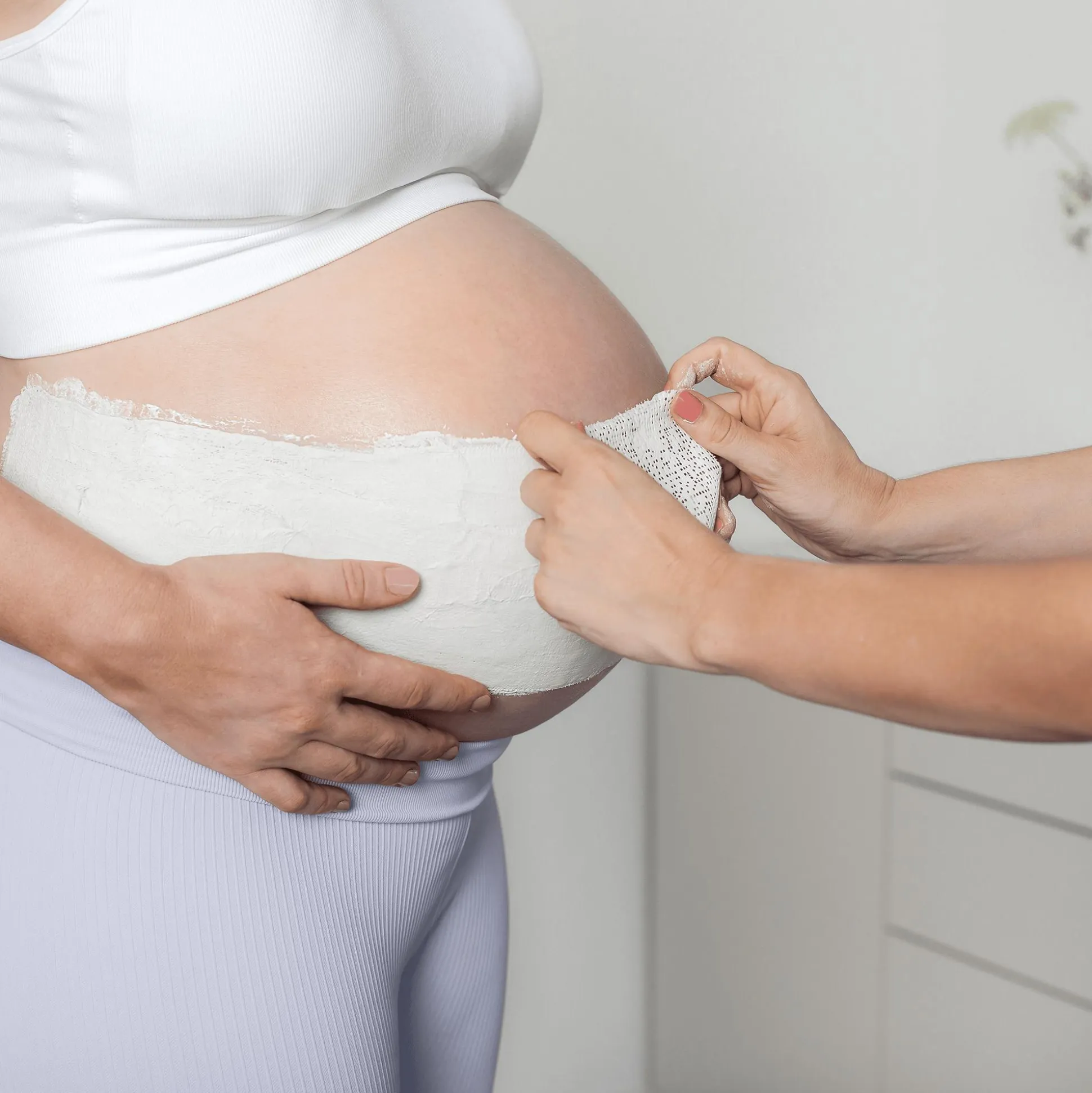 Babybauch-Gipsabdruck-Set