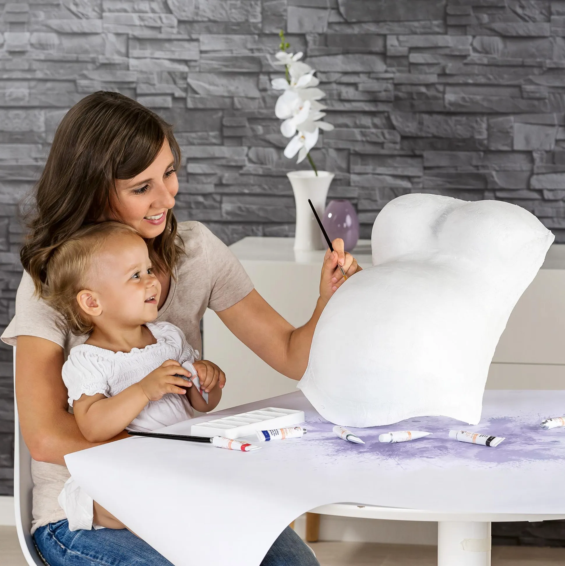 Babybauch-Gipsabdruck-Set