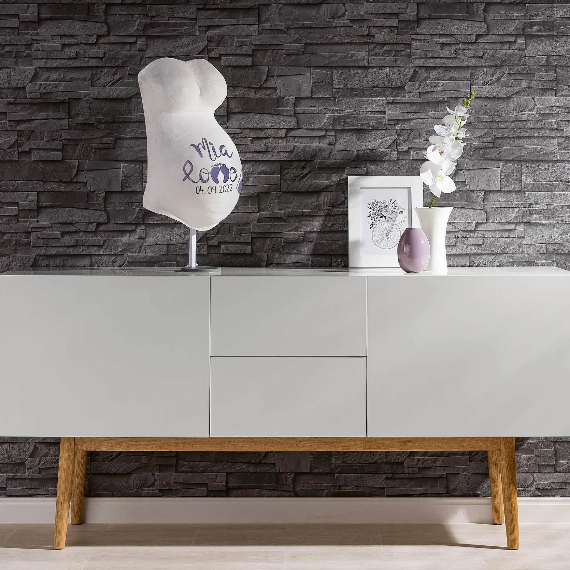 Babybauch-Gipsabdruck-Set