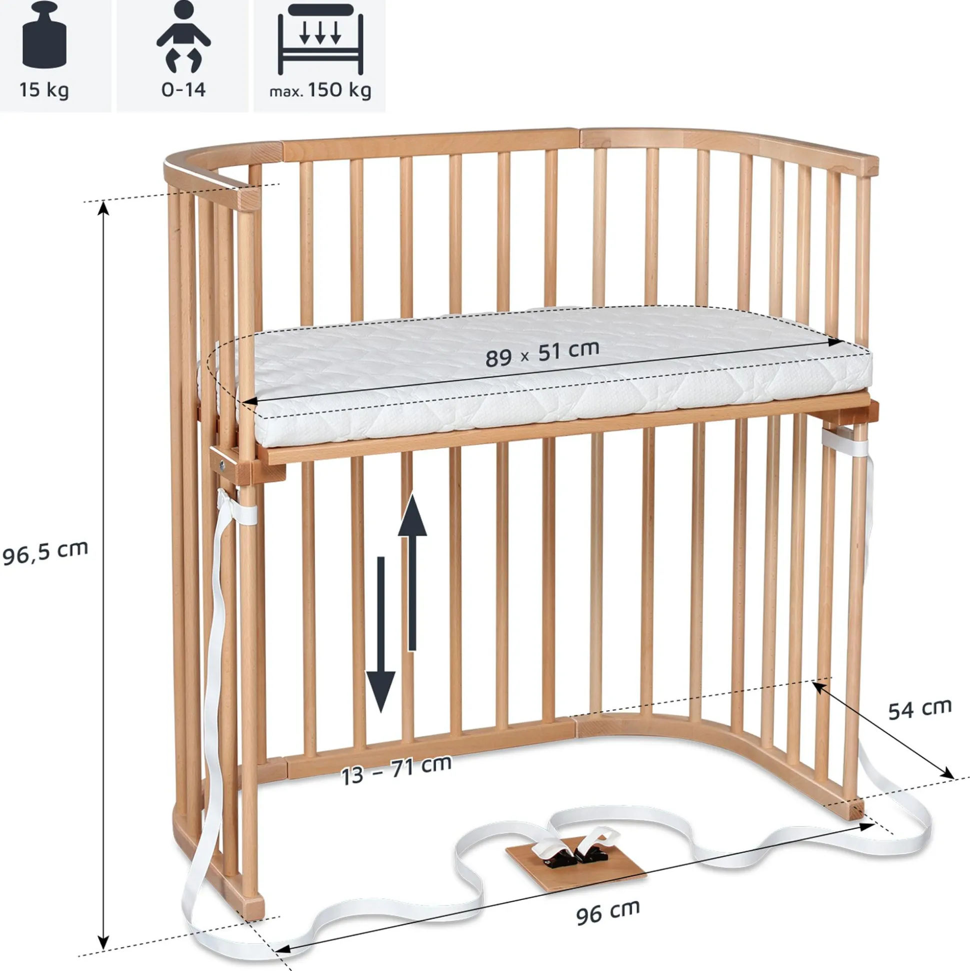 babybay Boxspring Buche