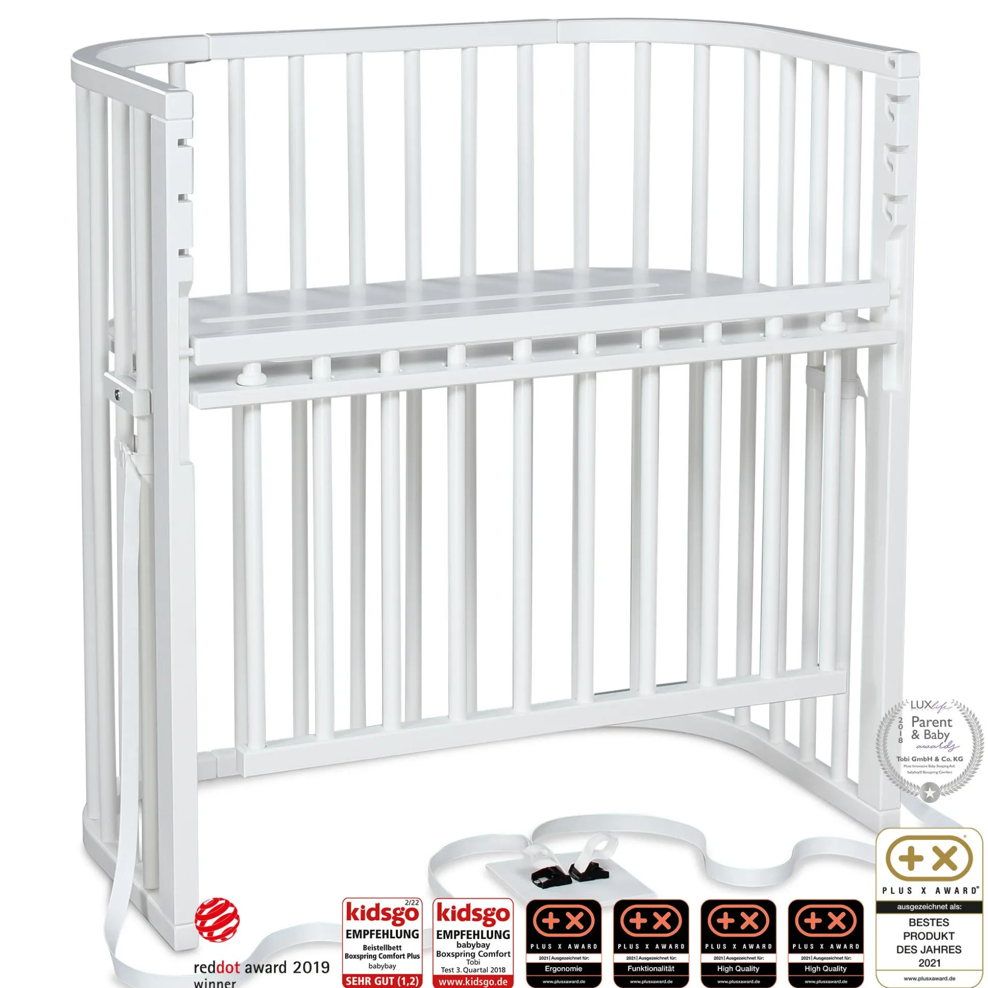 Babybay Boxspring Comfort Plus Weiß
