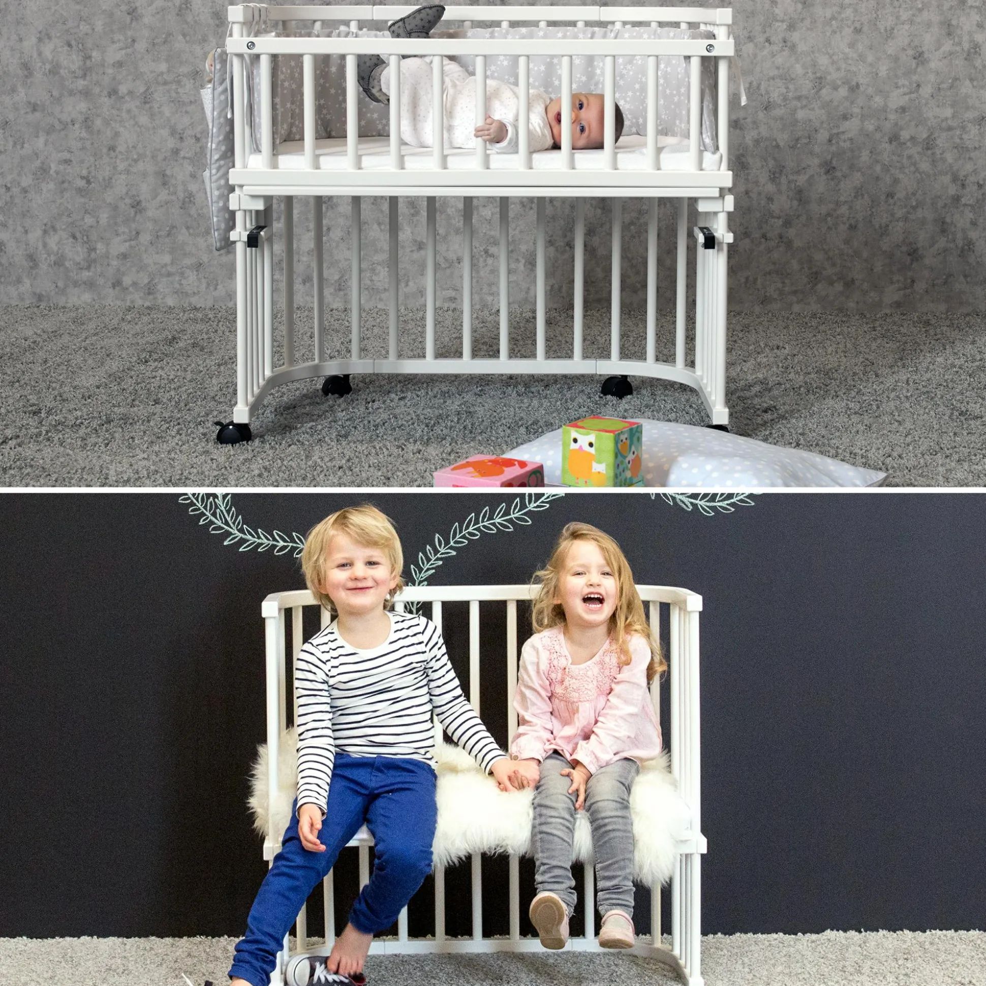 Babybay Boxspring Comfort Plus Weiß