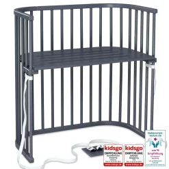 babybay Boxspring schiefergrau