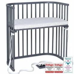 babybay Boxspring schiefergrau