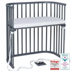 babybay Boxspring schiefergrau