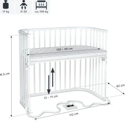 babybay Boxspring XXL weiß