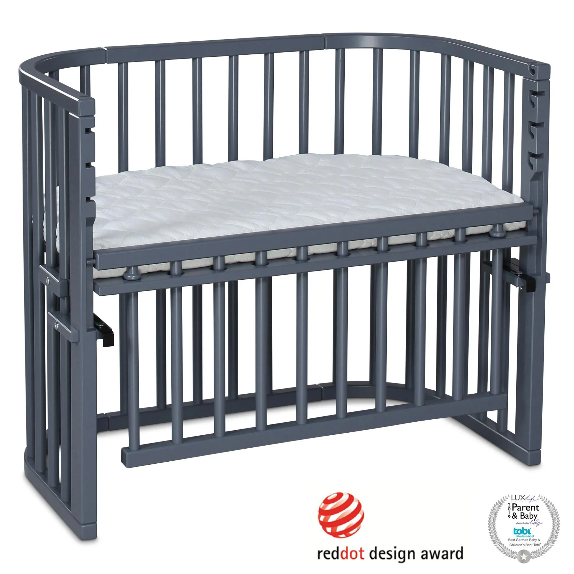 Babybay Maxi Comfort Plus Schiefergrau