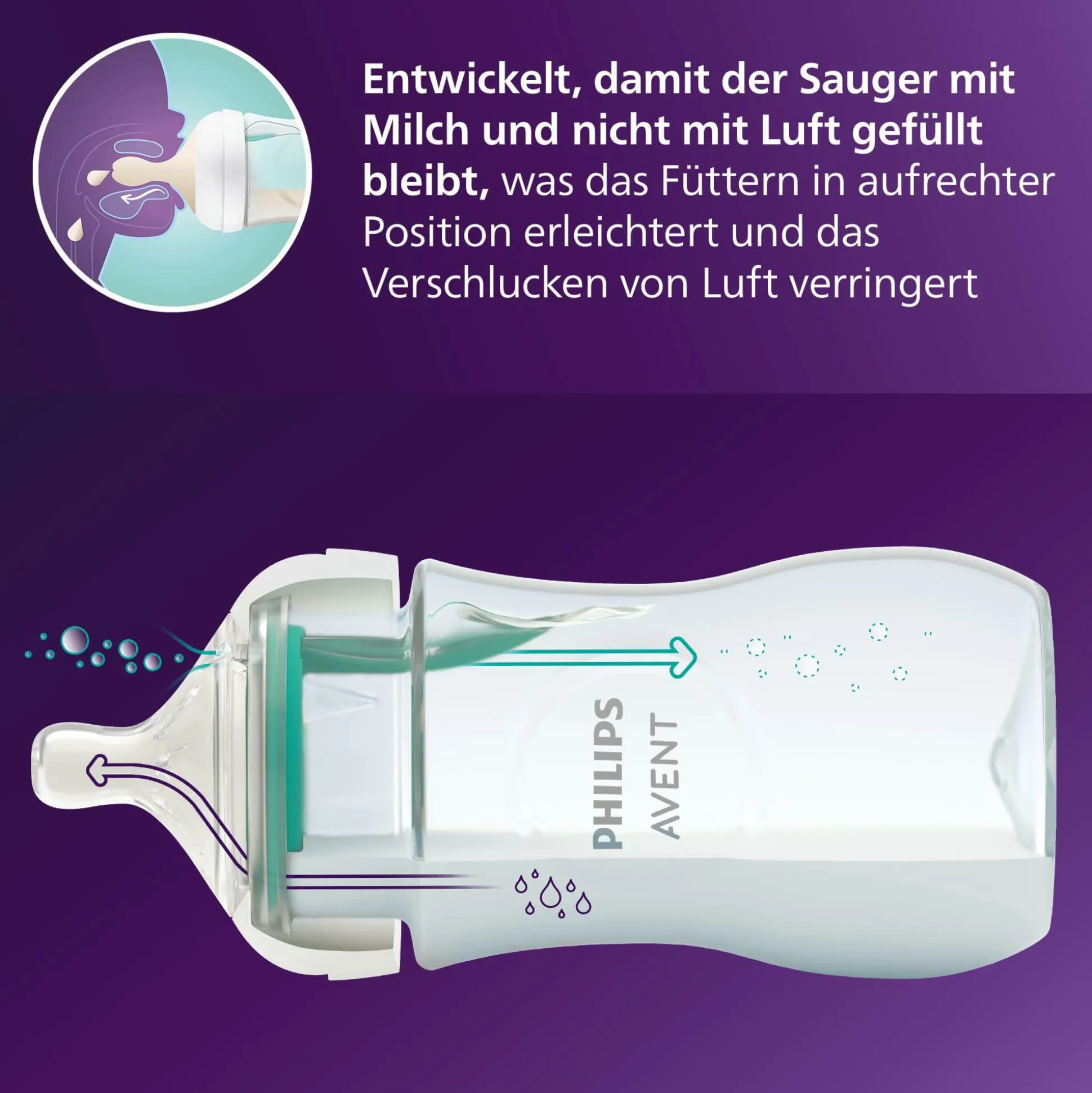 Babyflasche Natural Response AirFree Gr.3 260ml SCY673/01