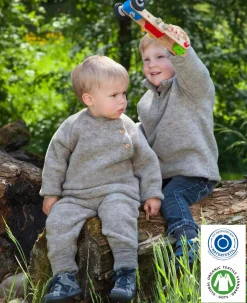 Baby-Hose Hellgrau Melange