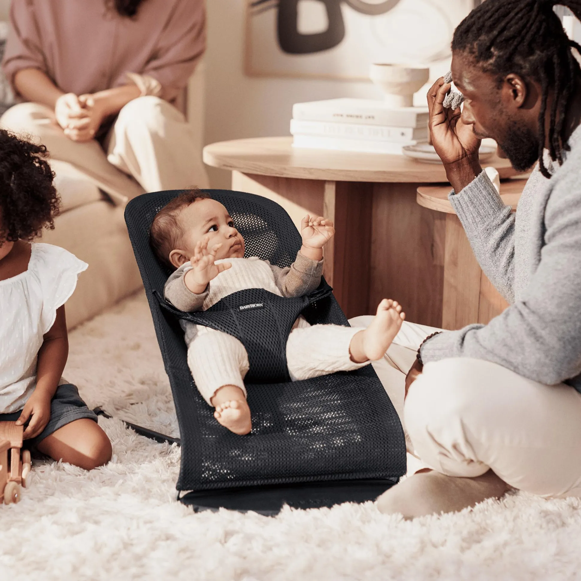 Babywippe Bliss Mesh Black