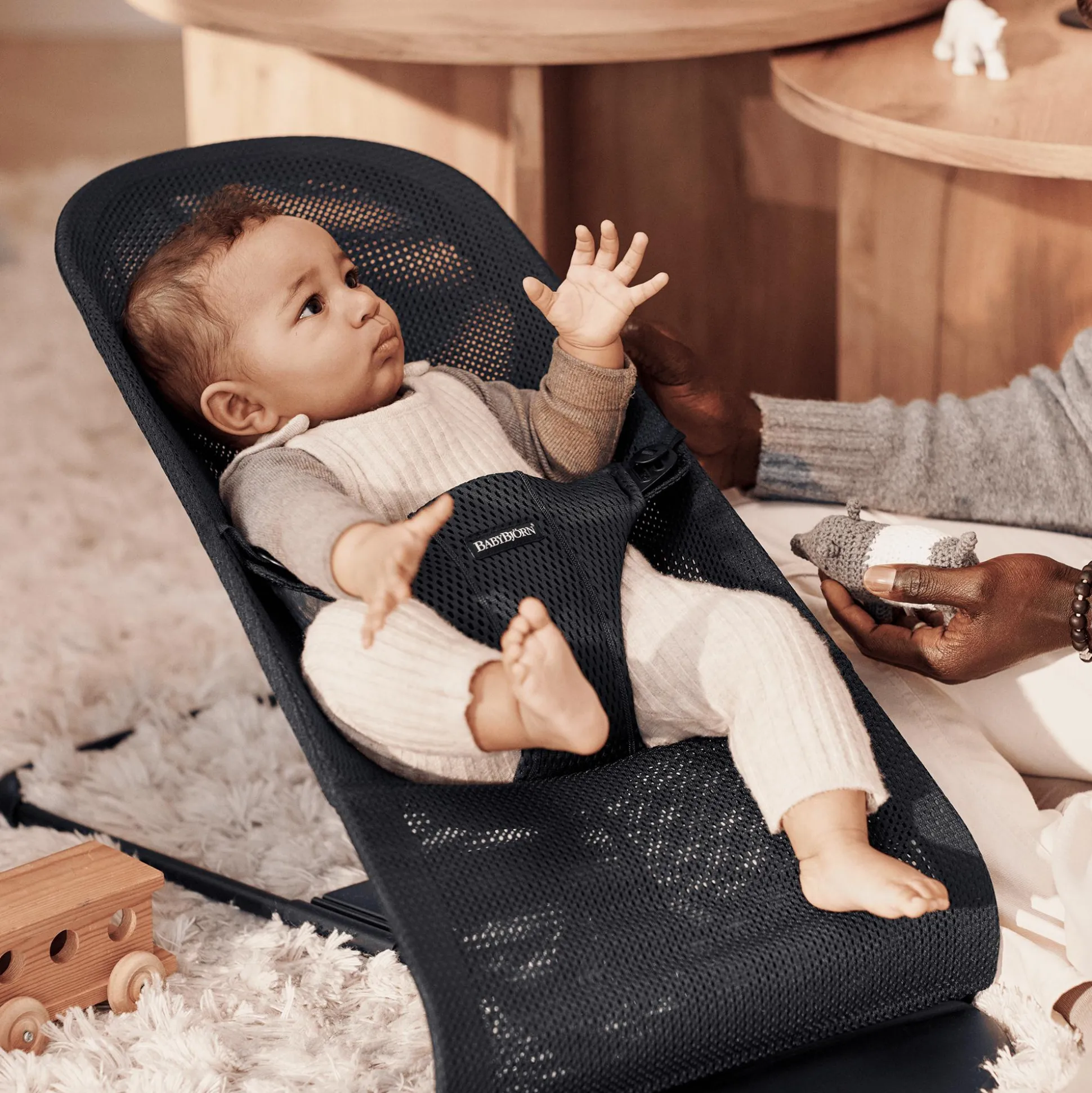 Babywippe Bliss Mesh Black