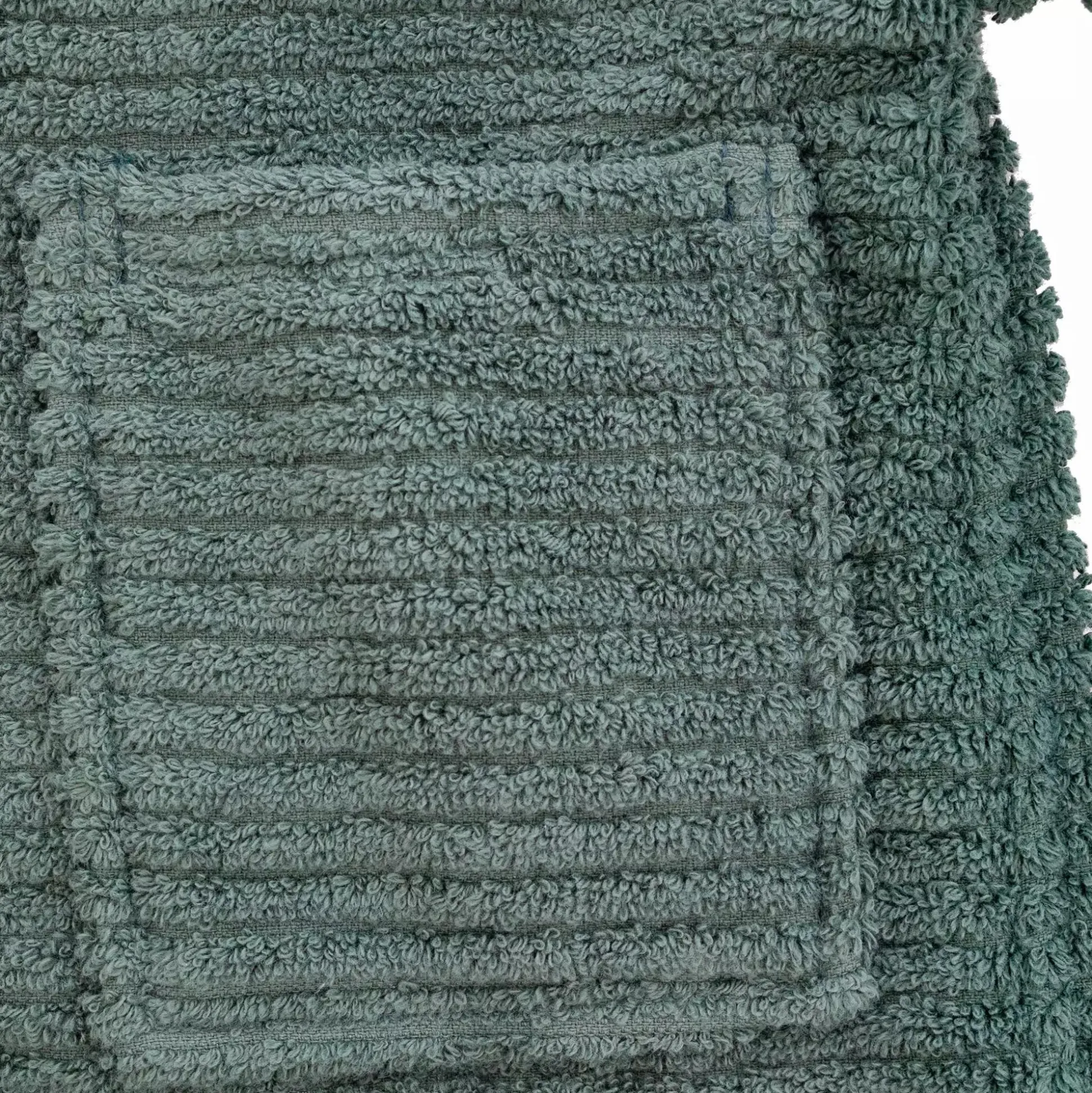 Bademantel Stripes up/down dunkelgrün Gr. 86