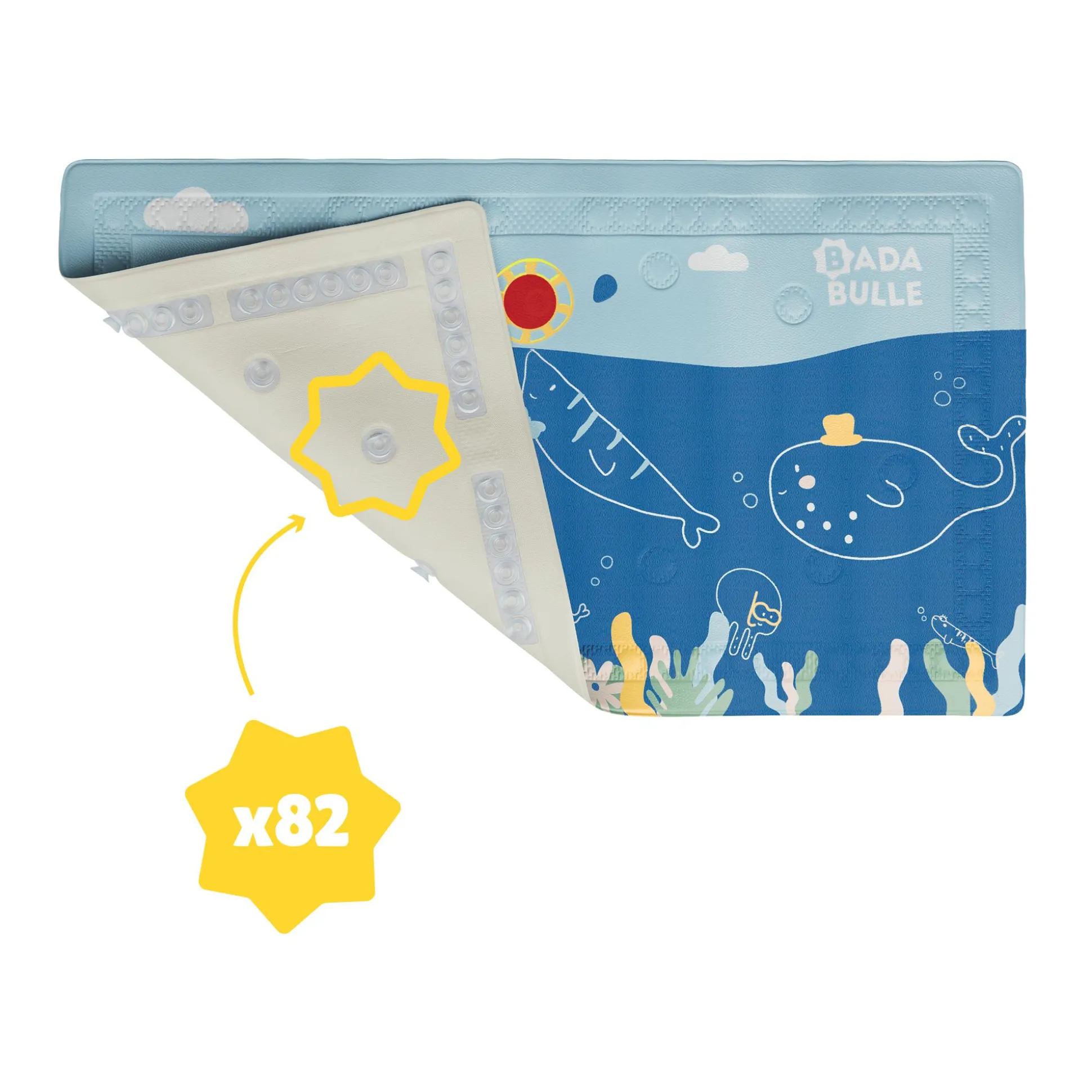 Badematte mit Thermometer