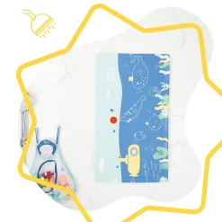 Badematte mit Thermometer