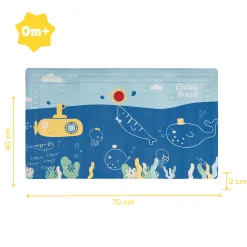 Badematte mit Thermometer