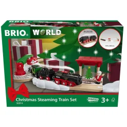 Batterie-Dampflok Weihnachts-Set
