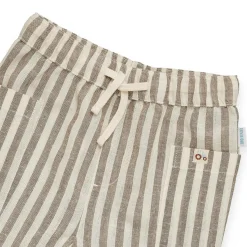 Baumwoll/Leinen-Hose Streifen