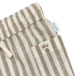 Baumwoll/Leinen-Shorts Streifen