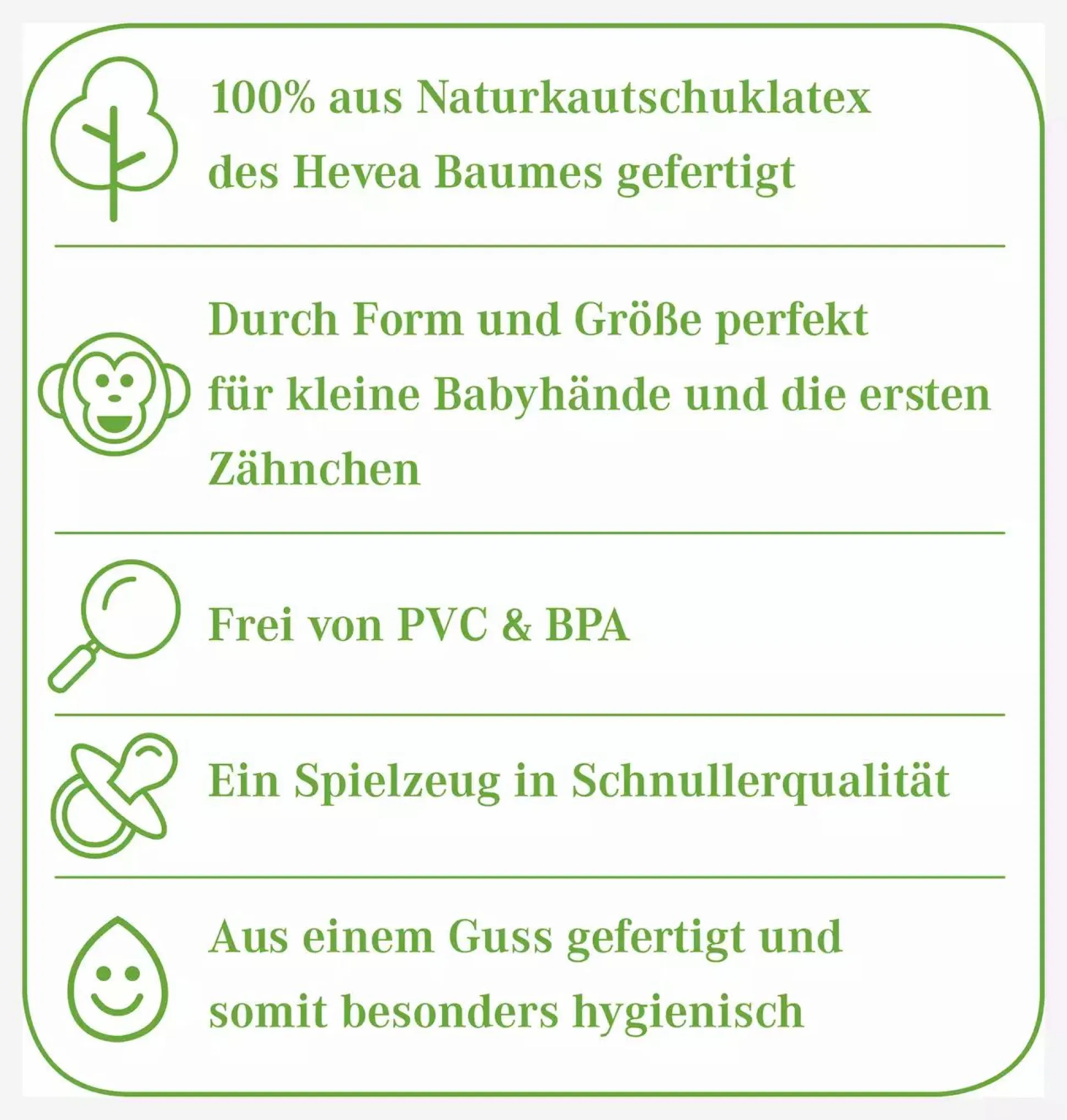 Beißring aus Naturkautschuk Flamingo Frieda