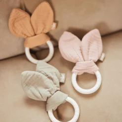 Beißring Silikon Bunny Ears Olive Green