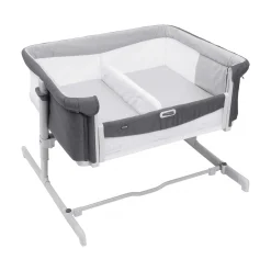 Beistellbett NEXT2ME Twins Magnet Grey
