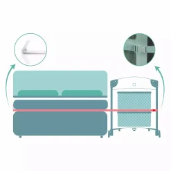 Beistellbett Zürich Mint