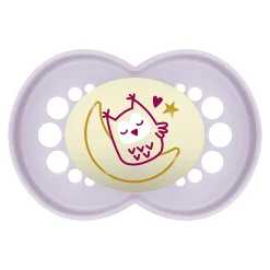 Beruhigungssauger Original Night Silikon 6-16 Monate 2 Stück Reh/Eule