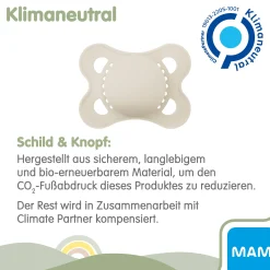 Beruhigungssauger Original matt plain Silikon ab 16 Monate 2 Stück pink/lila