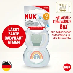 Beruhigungssauger Space 0-6 Monate Frosch